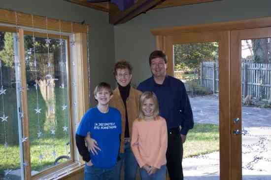 Kate and William Flint with their children.